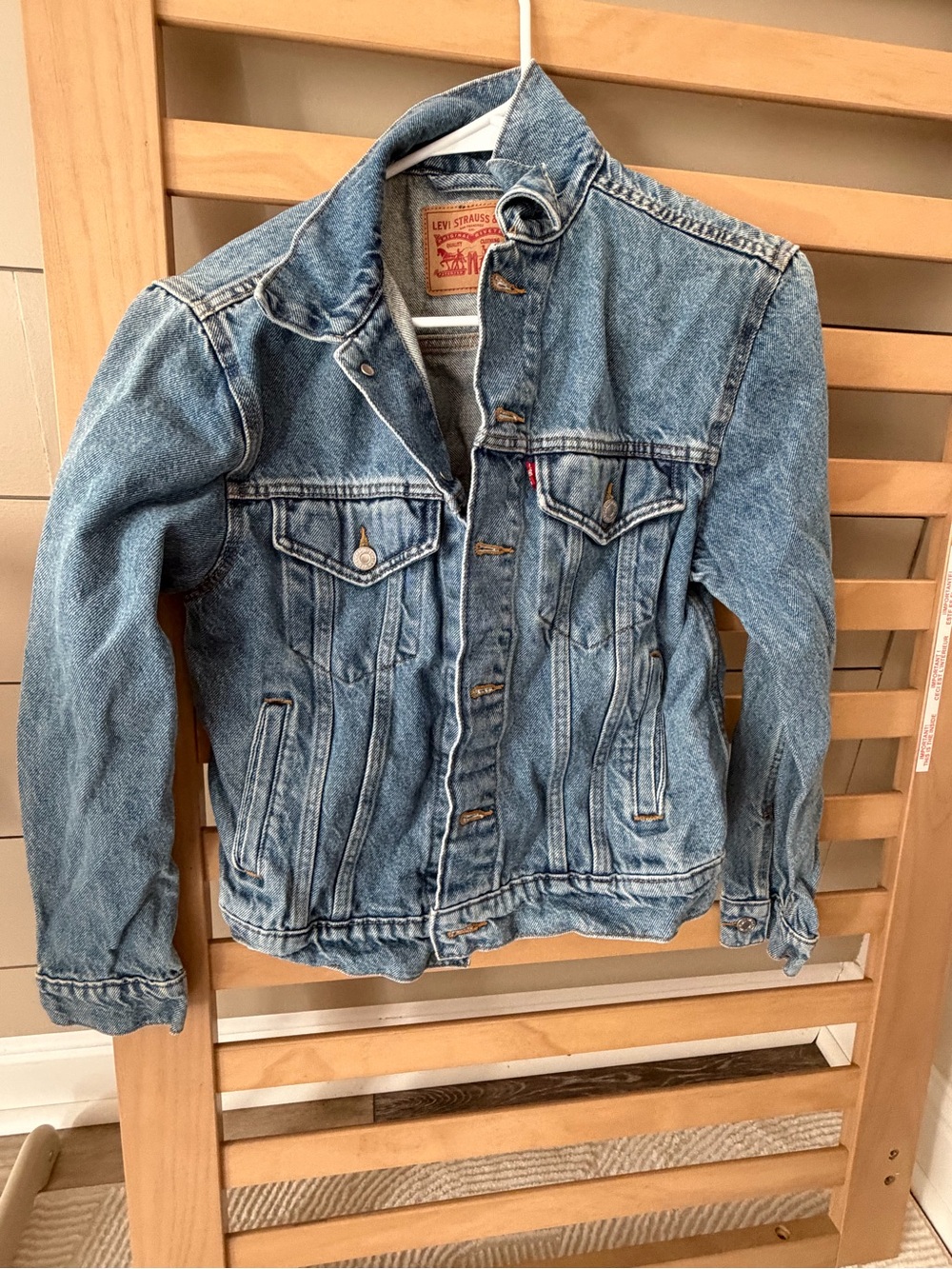 Levi's Light Blue Denim Jacket with Classic Trucker Style, S